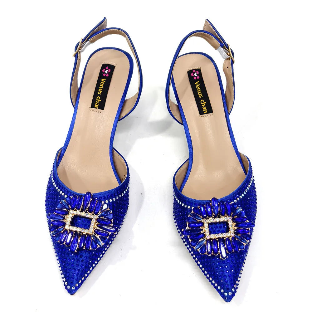 Sandali da donna nigeriani di alta qualità, stile italiano, sandali da donna africani, scarpe di lusso firmate, scarpe da donna 2025