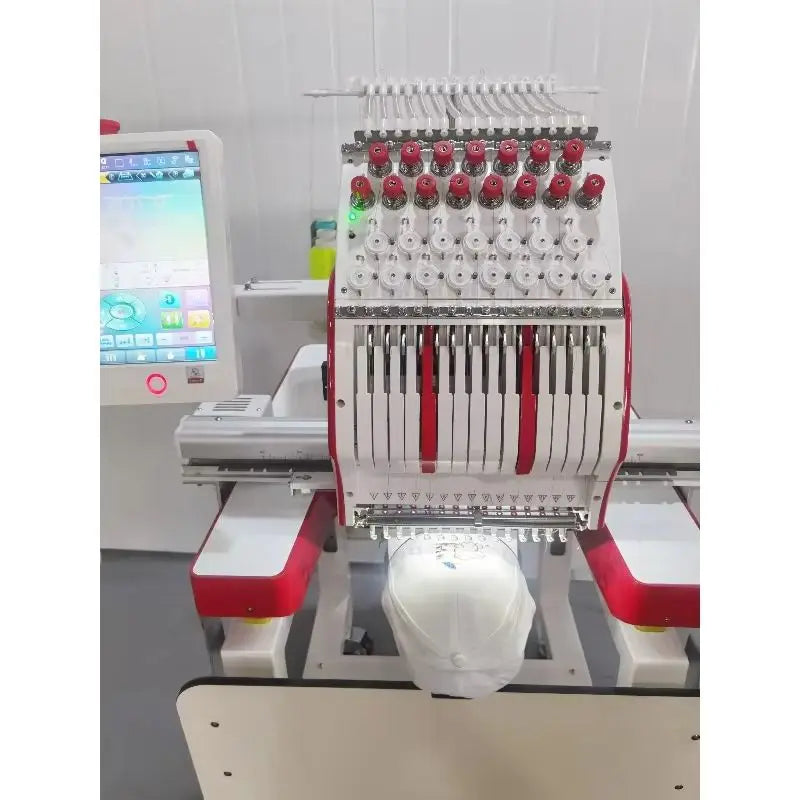 Computerized Embroidery Machine T-shirt Logo Cap Embroidery Industrial Grade Smart Motor High Speed for Home Business