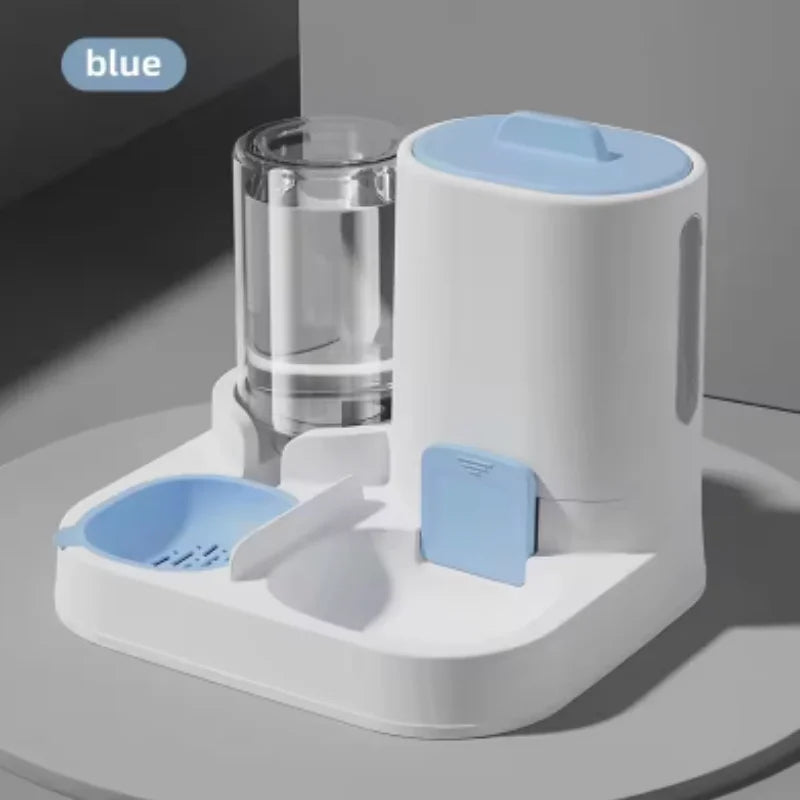 Kat voerbak waterdispenser hondenbak kattenbak soepele voer- en watervoorziening twee-in-één waterdispenser kattenbak benodigdheden voor huisdieren