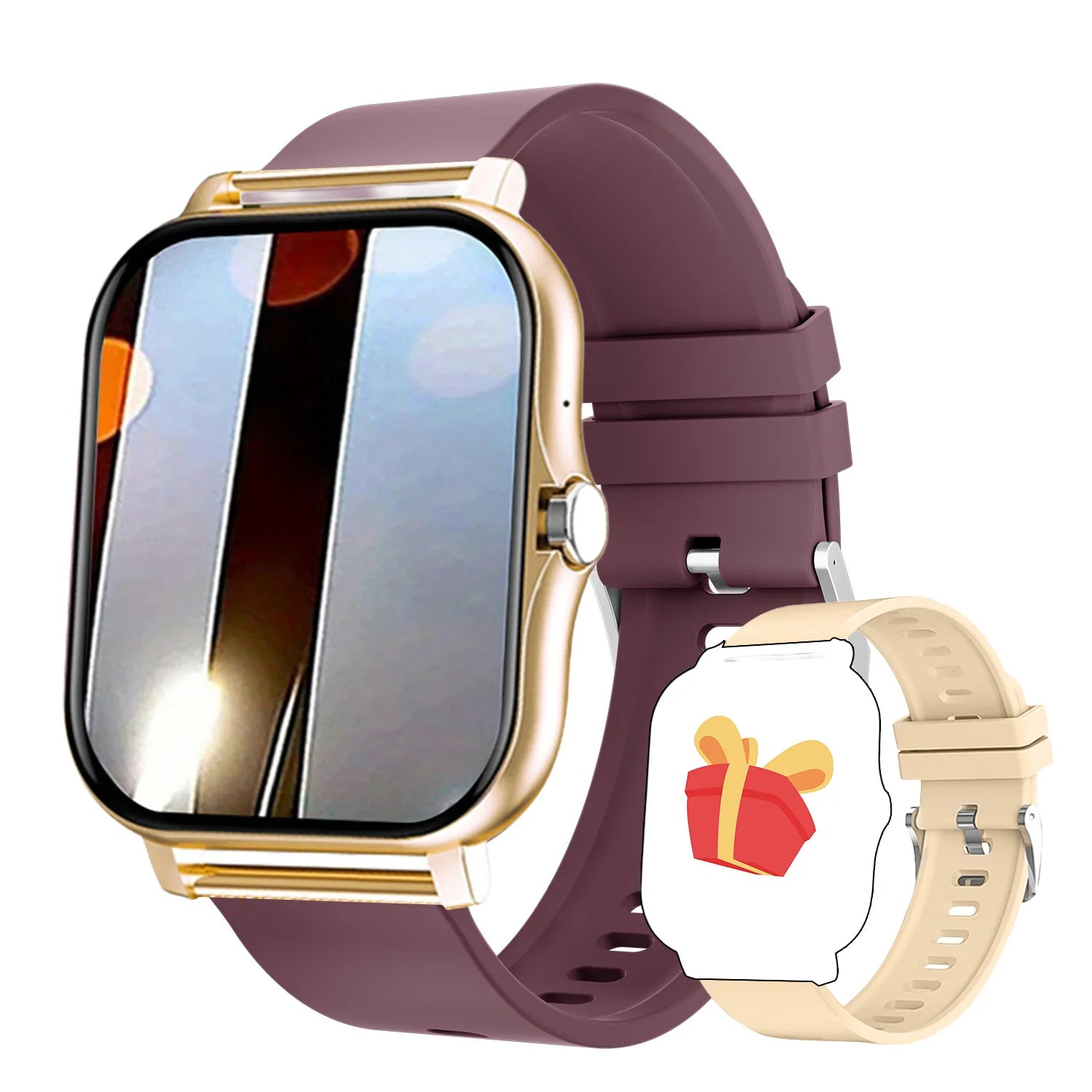 2023 Smartwatch Android Telefoon 1,44'' Kleurenscherm Bluetooth Bellen Bloedzuurstof-/Drukmeting Smartwatch Dames Heren