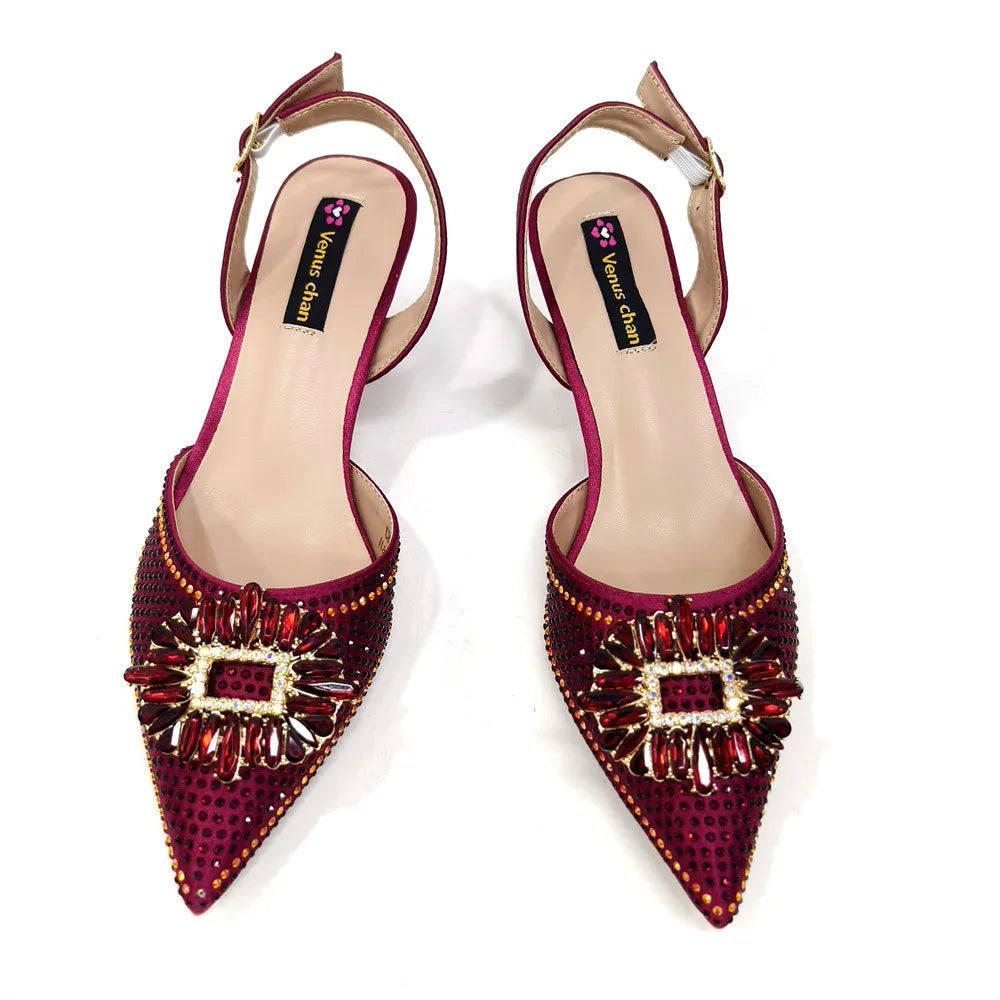 Sandali da donna nigeriani di alta qualità, stile italiano, sandali da donna africani, scarpe di lusso firmate, scarpe da donna 2025