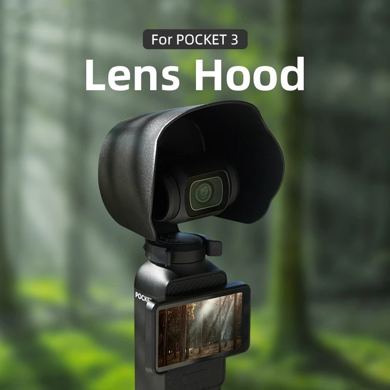 Voor DJI OSMO POCKET 3 Lenskap Zonnekap Cover Sportcamera Anti-Verblinding Beschermhoes Accessoires