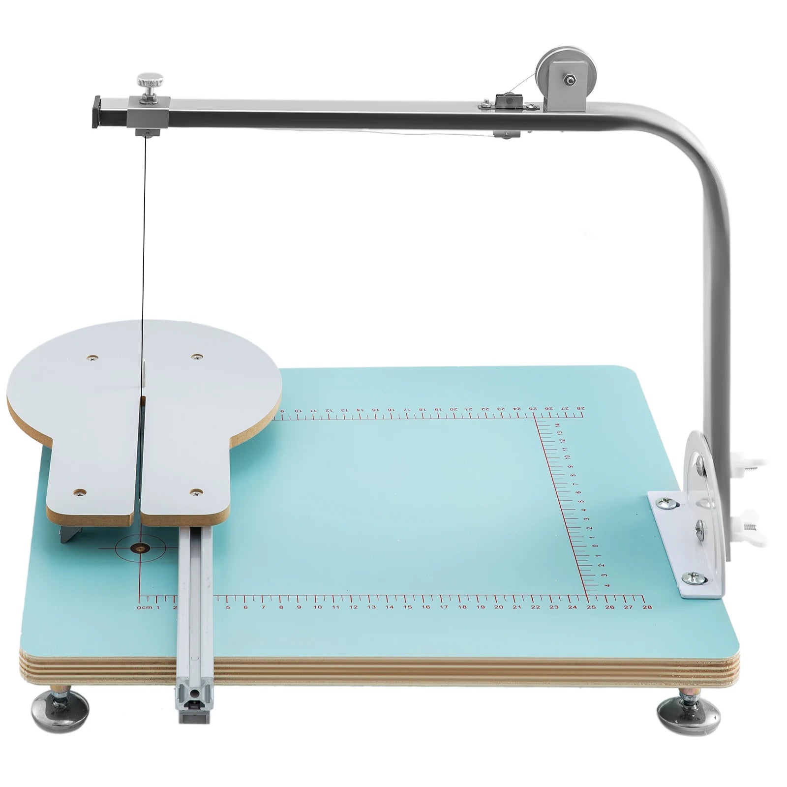 SucceBuy Macchina Tagliatrice per Schiuma Angolo Regolabile Temperatura Controllabile Tavolo in MDF + Lega Kit Utensili per Taglio Polistirolo Spugna
