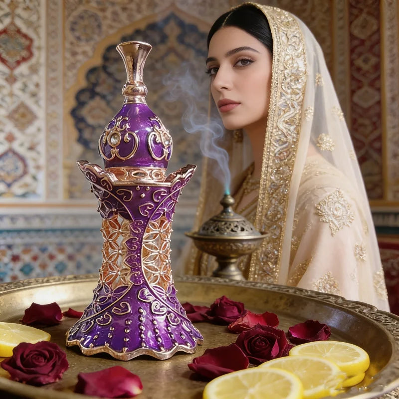 Olio profumato 5ml Dubai Purple, Rosa Limone Floreale Fruttato, Senza Alcool a Lunga Durata Portatile per Appuntamenti Viaggi Uso Quotidiano