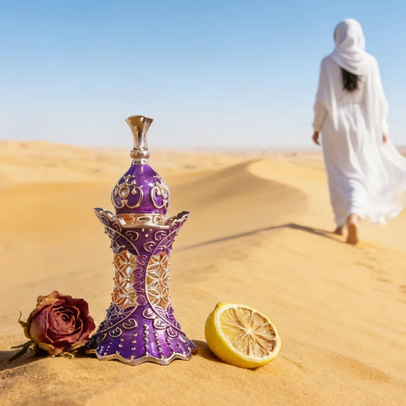 Olio profumato 5ml Dubai Purple, Rosa Limone Floreale Fruttato, Senza Alcool a Lunga Durata Portatile per Appuntamenti Viaggi Uso Quotidiano