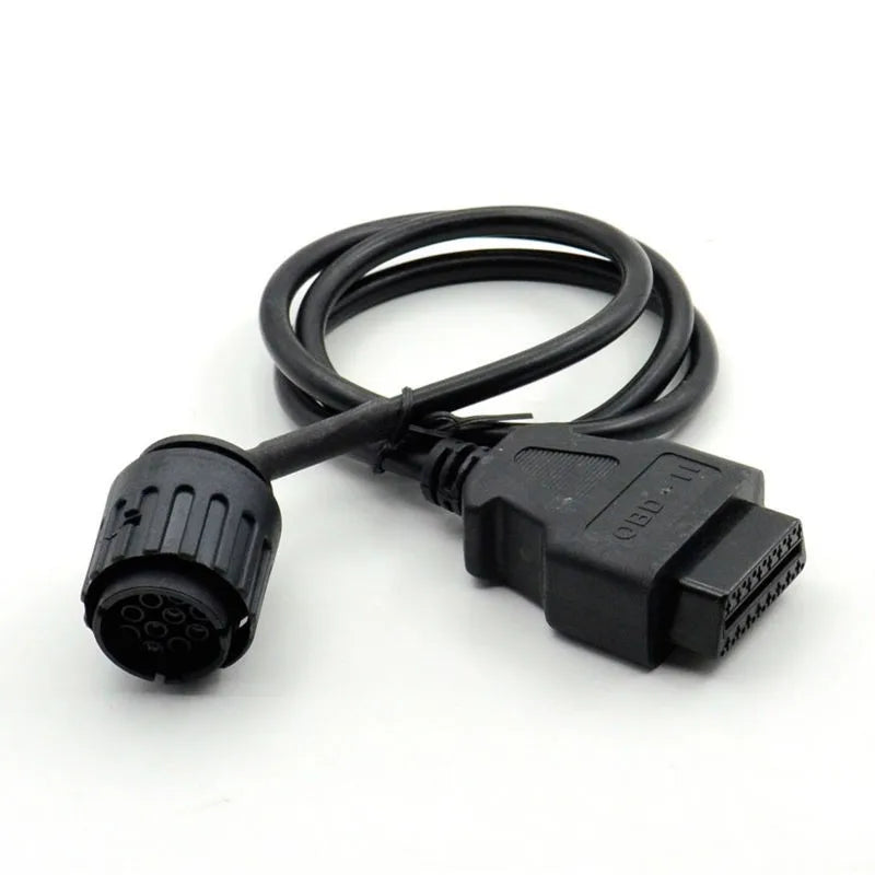 Motorcycles 10 Pin Adapter ICOM-D Cable 10Pin To 16Pin OBD2 Diagnostic Connector Motobikes OBD 2 Extension Cable