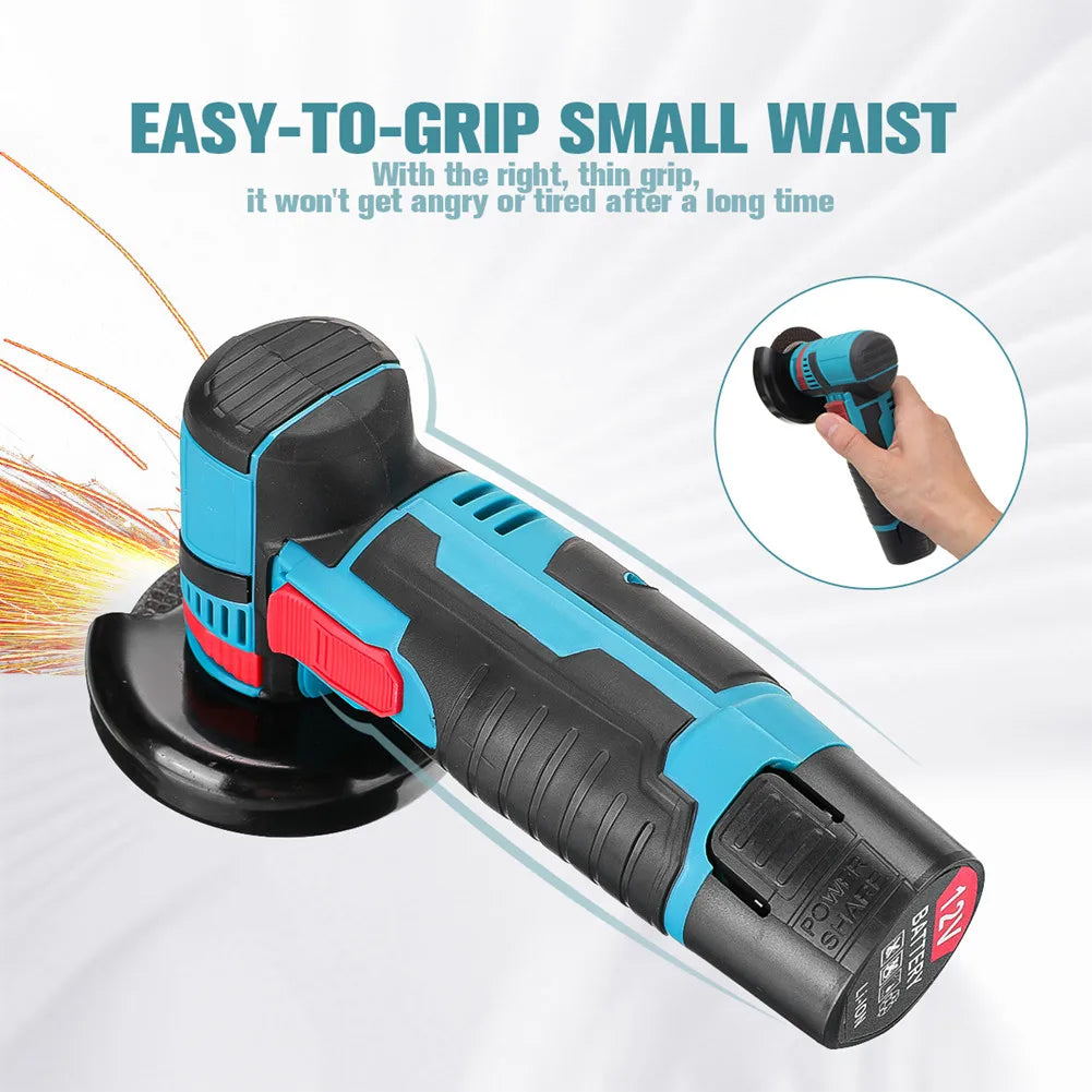 12V Accu Haakse Slijper 19500 tpm Lithium Batterij Mini Polijst Slijpmachine Diamant Doorslijper