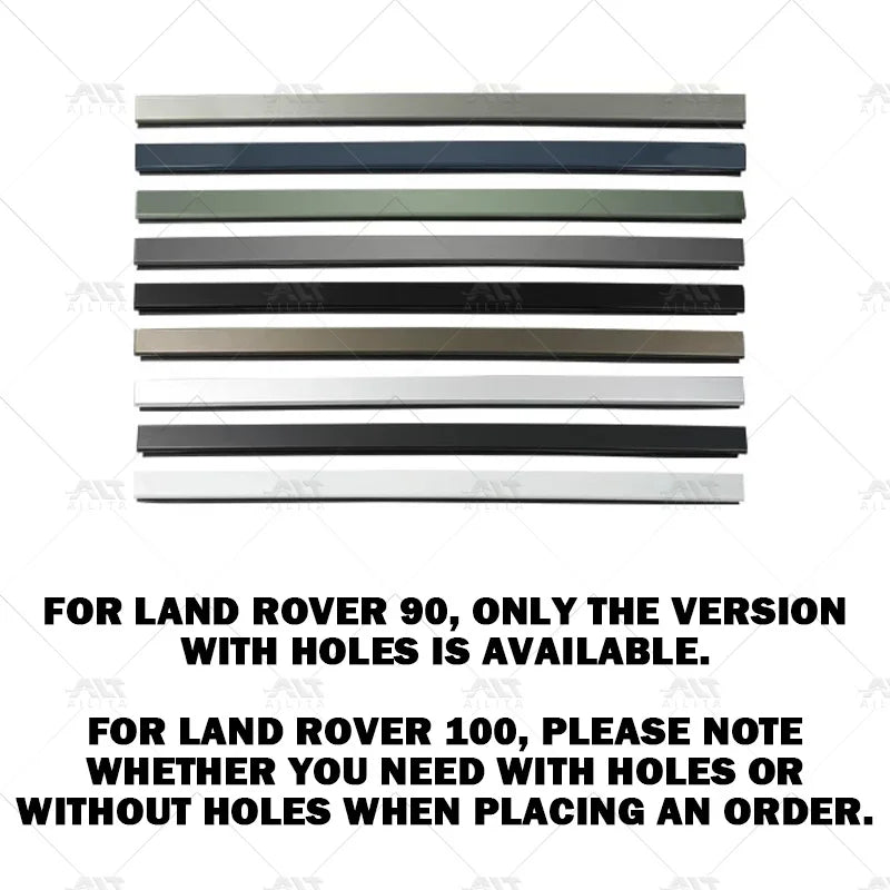1Pair For Land Rover Defender 90/110 Trim Strip No-Hole Side Ladder Storage Box With Hole Decorative Panel 2026 Car Accessories
