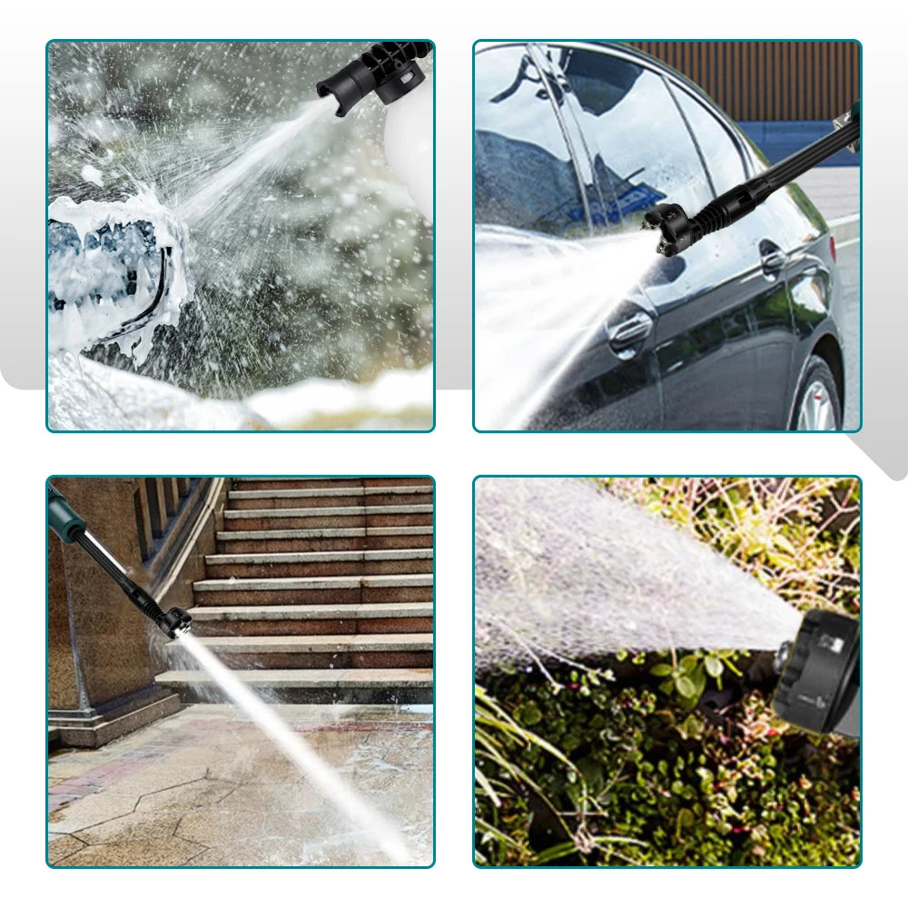YOFIDRA 200Bar Pistola a Spruzzo Elettrica ad Alta Pressione Senza Spazzole 3500W 6IN1 Idropulitrice per Auto Attrezzo da Giardino Per Batteria Makita