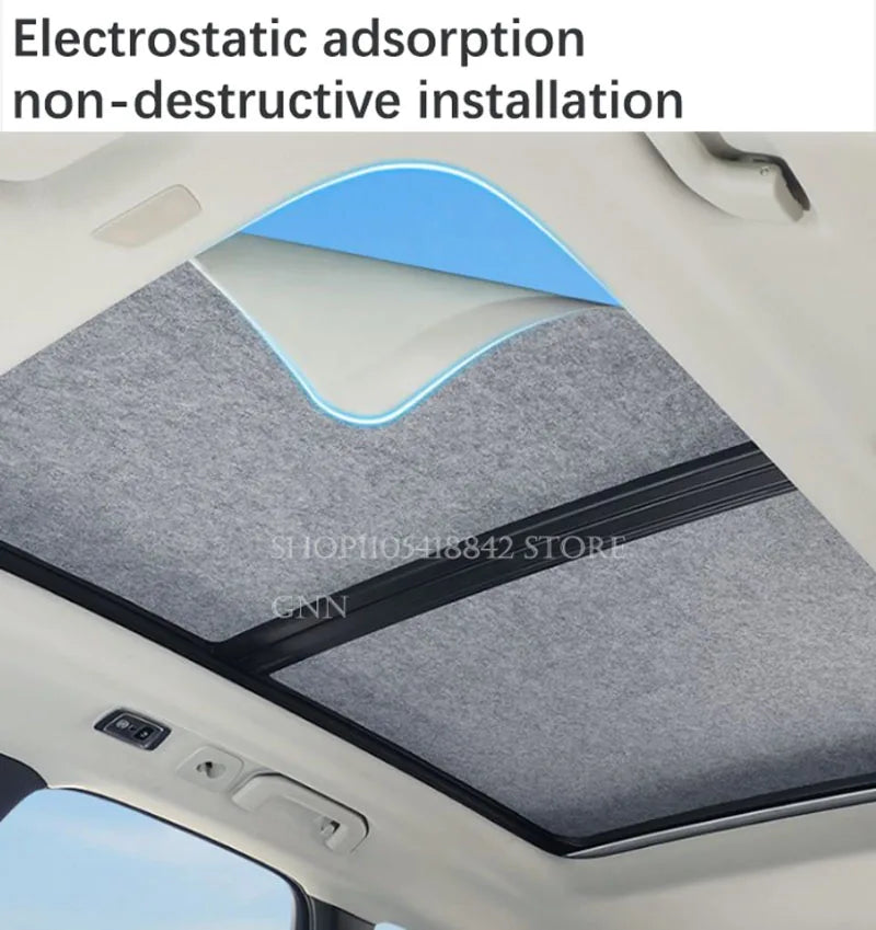 Car Skylight Sunshades For BYD Leopard Titanium 7 Fangchengbao Ti7 Ti 7 2025 2026 2027 Electrostatic Sunroof Blind UV Protection