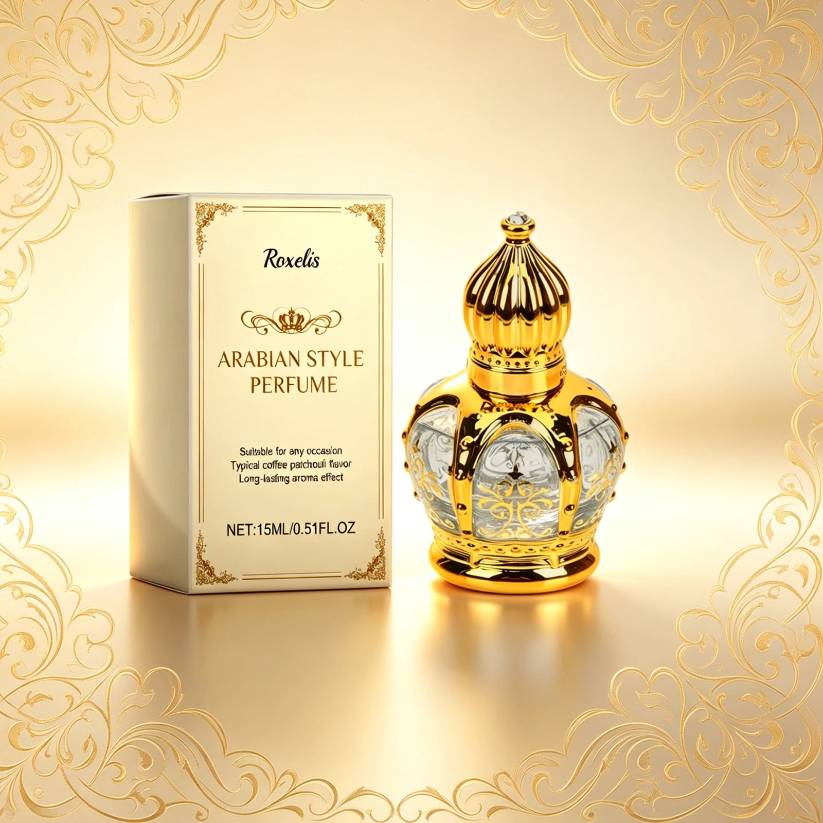Roxelis15ml Koffie Patchouli Geur, Geur van Natuurlijk Fris en Elegant Lang Blijvende Geur Charme Sfeer Geur