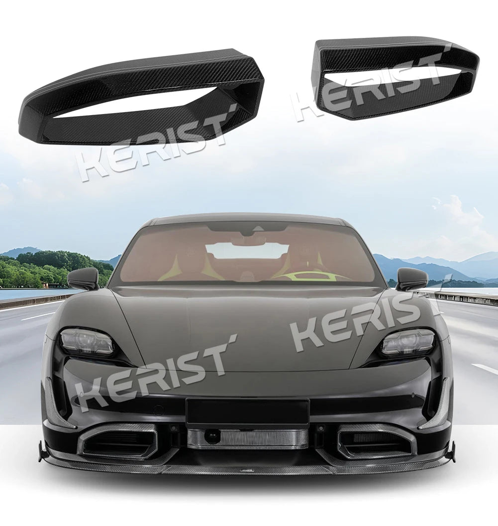 For Porsche Taycan RWD 4S Turbo S rear lip / trunk 2019-up Carbon fiber Body Kits Front Lip Rear Spoiler Side Skirts Diffuser
