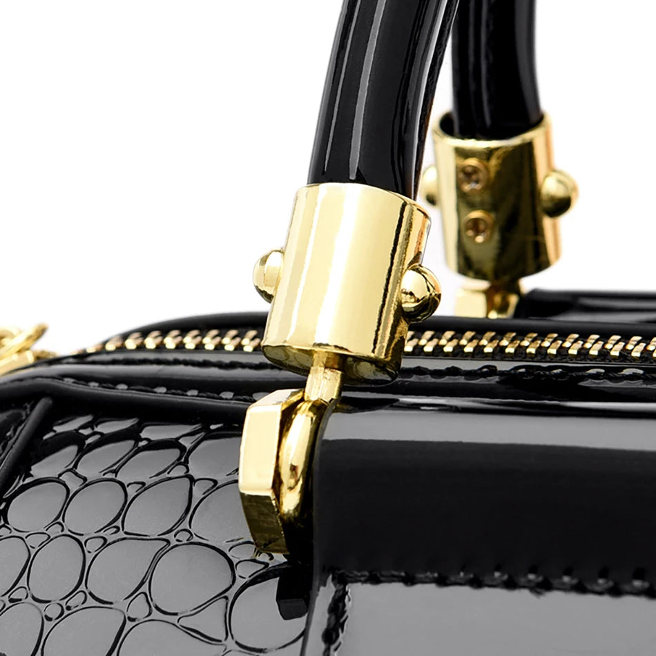 Borsa da donna in pelle di coccodrillo, nuova moda 2024, borse a tracolla da donna di lusso firmate, borsa da ragazza retrò alla moda, portafoglio Bolsas