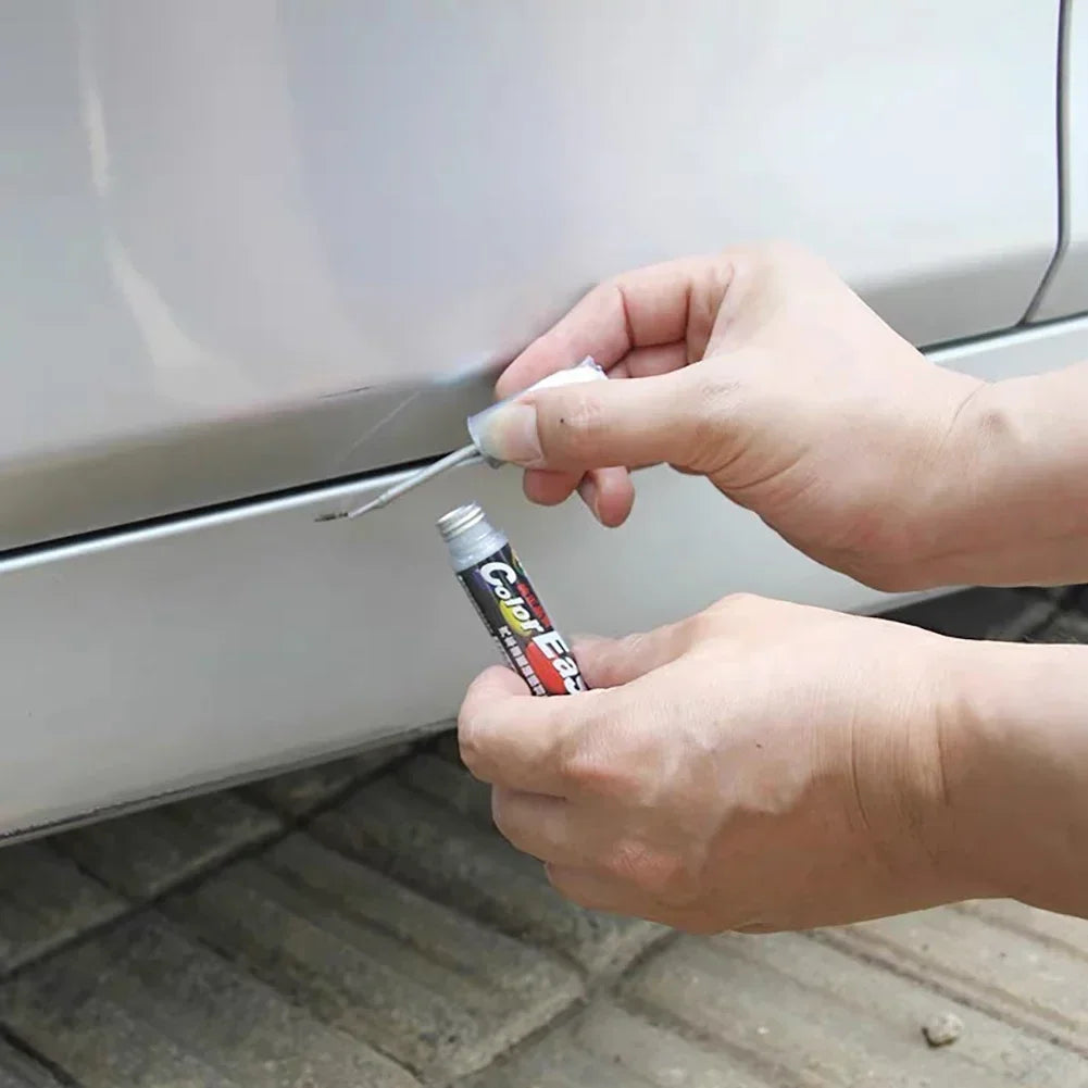 Car Paint Scratches Repair Pen Brush Waterproof Paint Marker Pen Car Tyre Tread Care Automotive Maintain Black White Red Silver