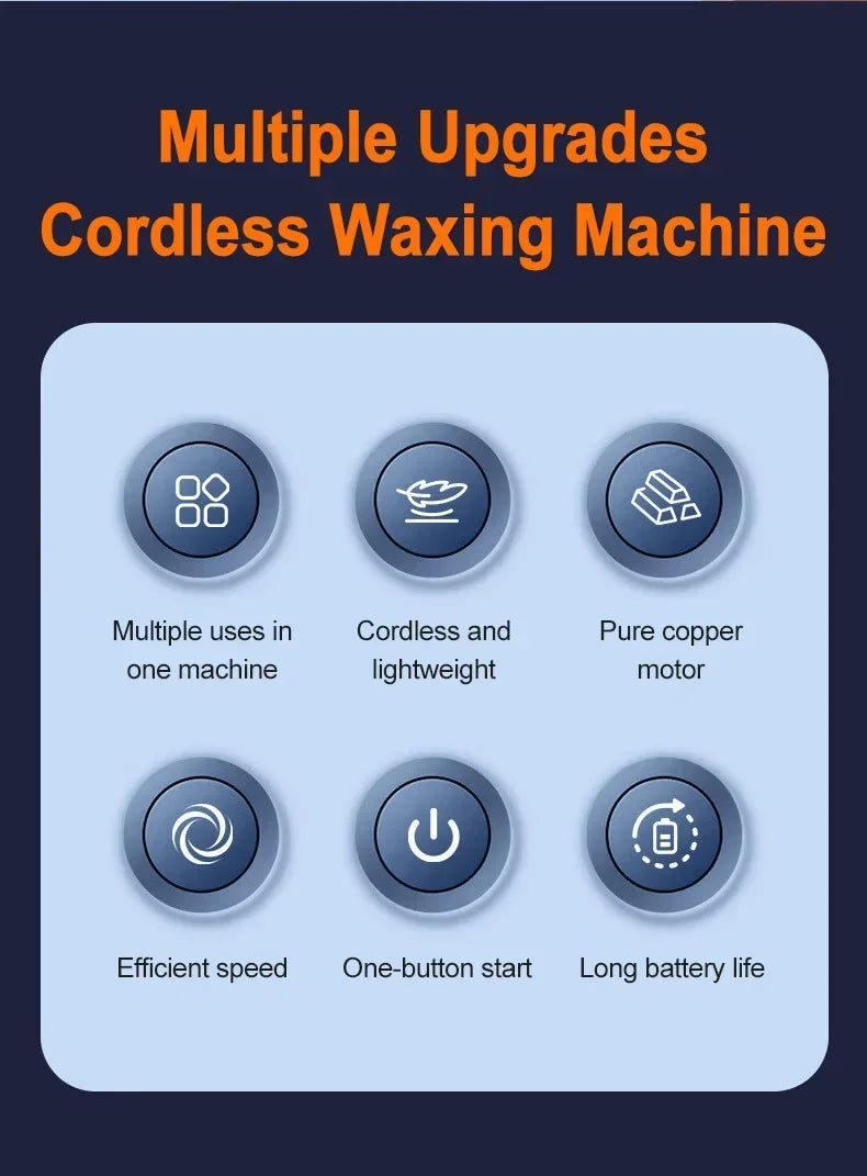EAFC Wireless Car Polisher Handheld Polisher 4500mAh Car Polishing Waxing Machine Power Tool for Car Body Cleanig Waxing Repair