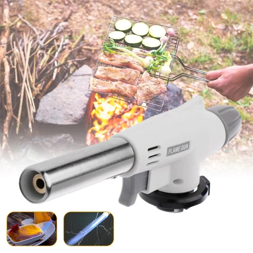 Torcia da cucina autoaccensione bruciatore saldatore a gas butano bruciatore a gas saldatore a fiamma torcia a gas pistola a fiamma a soffio per barbecue campeggio cucina