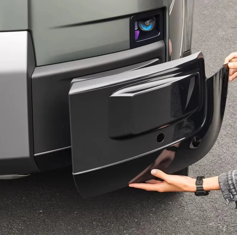 Car Gloss Black Front Bumper Corner Guard Cover Fit for BYD Leopard 7 Titanium 7 Modified Car Front Bumper Anti-Collision Trim