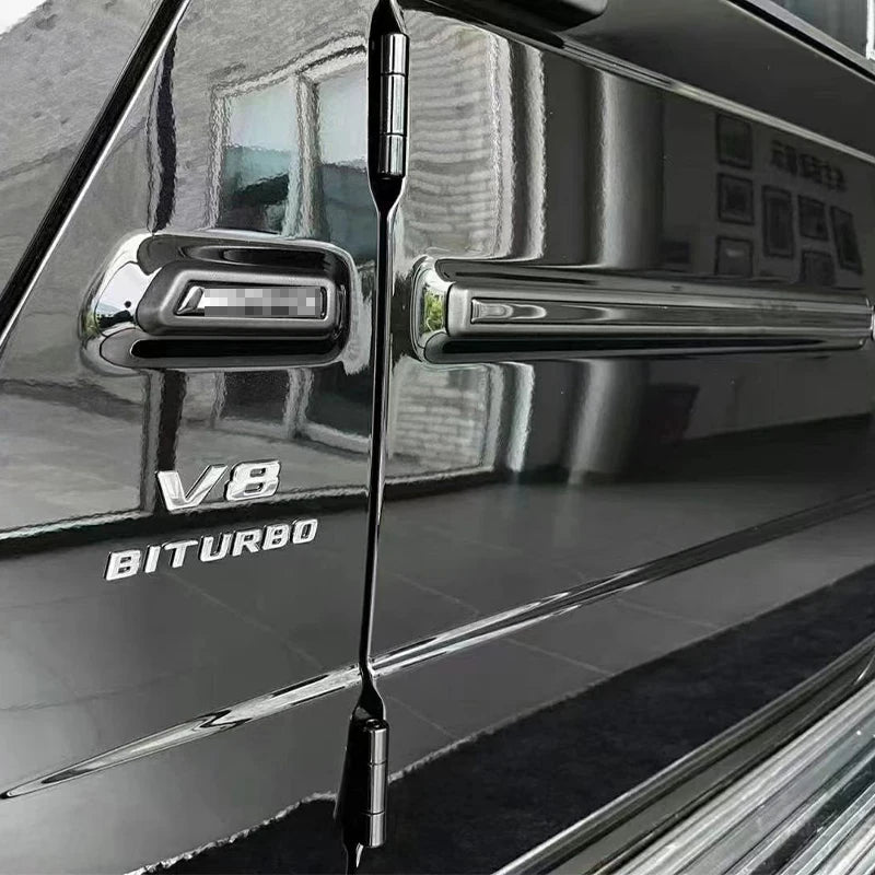 For Mercedes Benz G class w463 W464 side molding trim for G350 G400 G500 G55 G63 G65 G580 black carbon sliver side molding trim