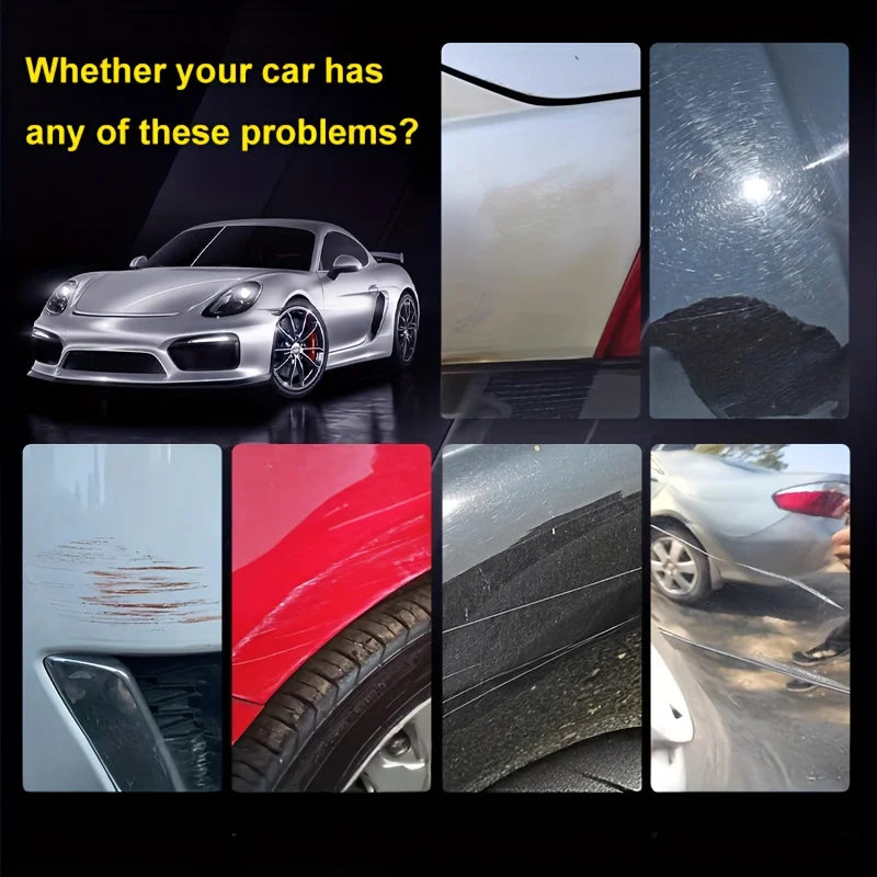 Car Scratch Repair Nano Polishing Paste, Suitable for Various Car Paint Colors, Multi-Functional Scratch Removal Paste, Comes with a Sponge