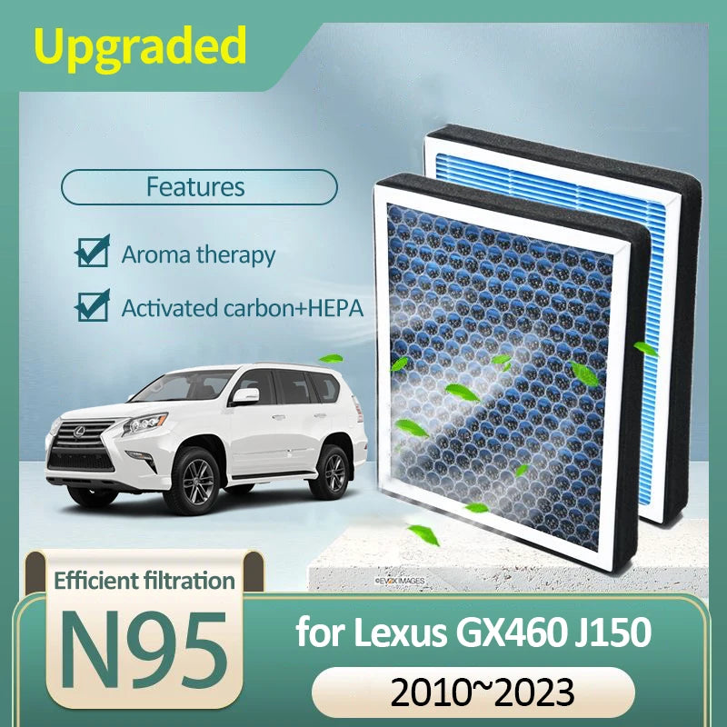 Activated Carbon Air Filter for Lexus GX460 J150 MK2 Toyota Land Cruiser Prado 2010~2023 2015 2013 2011 2017 2021 Accessories