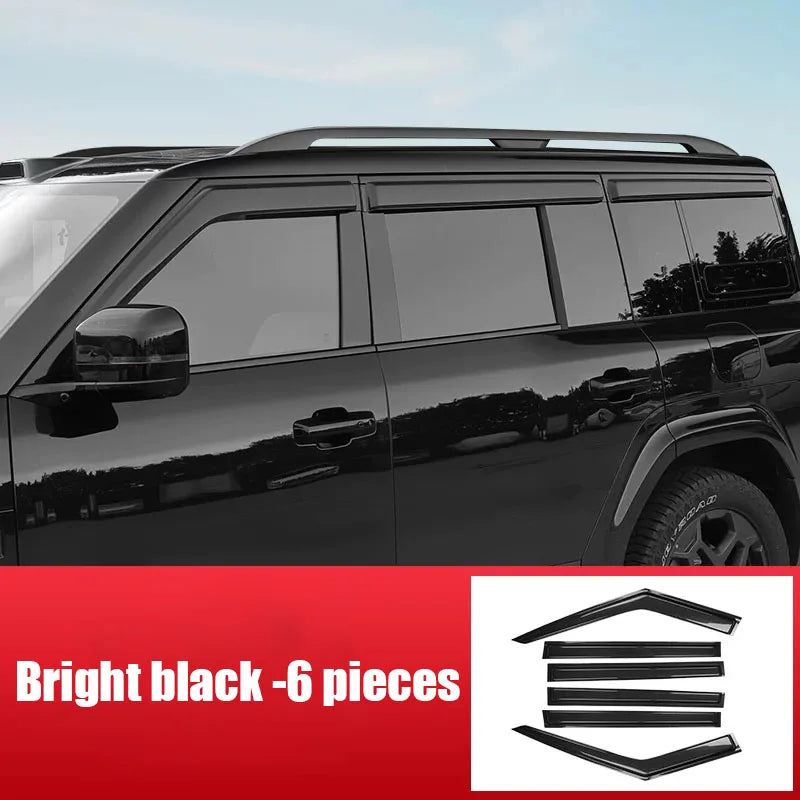 For BYD Ti7 FangChengBao Titanium 7 2026 2027 Widening and thickening waterproof rain eyebrows for car windows and rain barriers