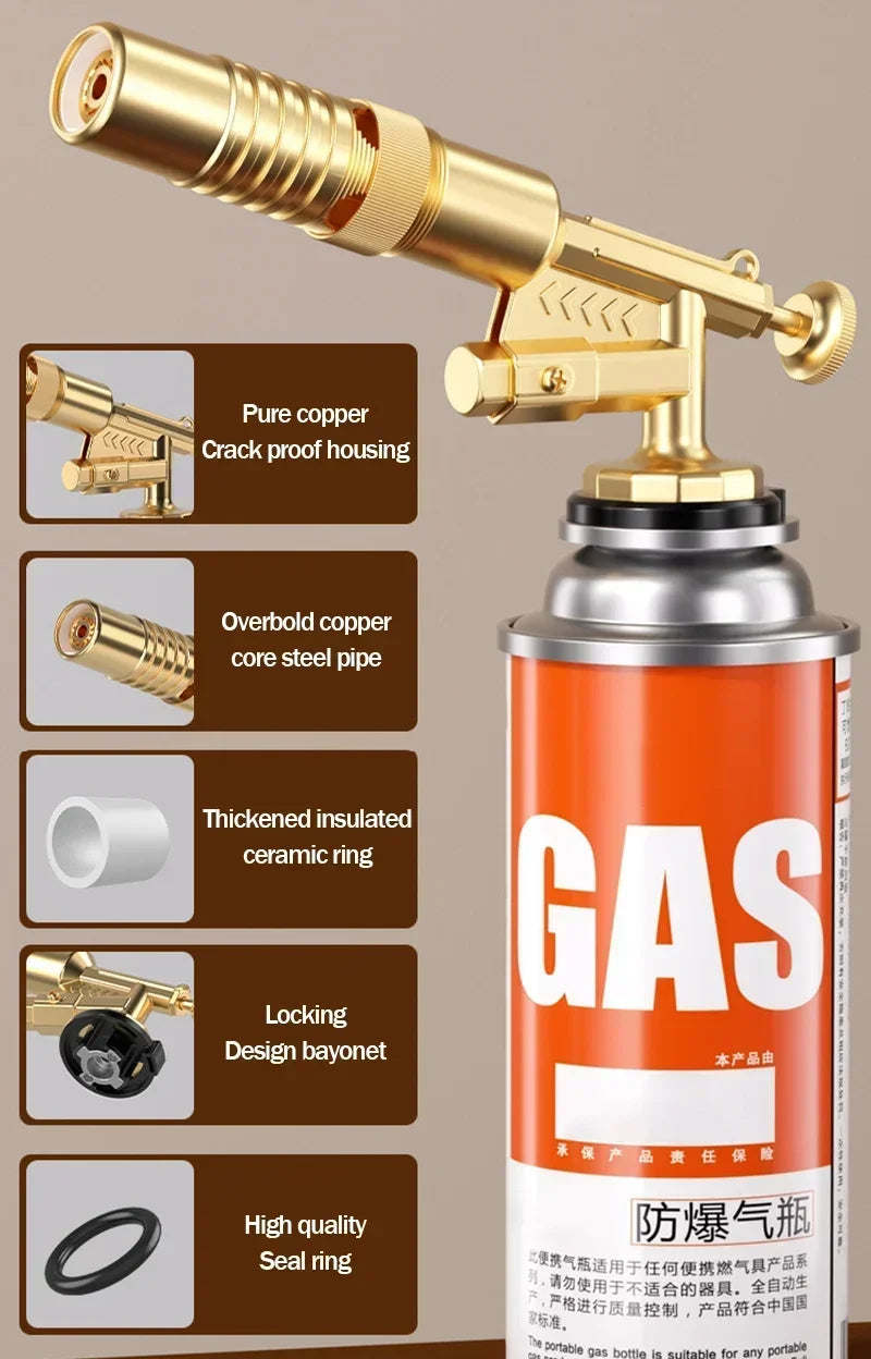 Lasbrander Gasbrander Vlammenwerper Gasbrander Soldeerbrander Koken Barbecue Automatische Ontstekingsbrander Keuken Bakgereedschap