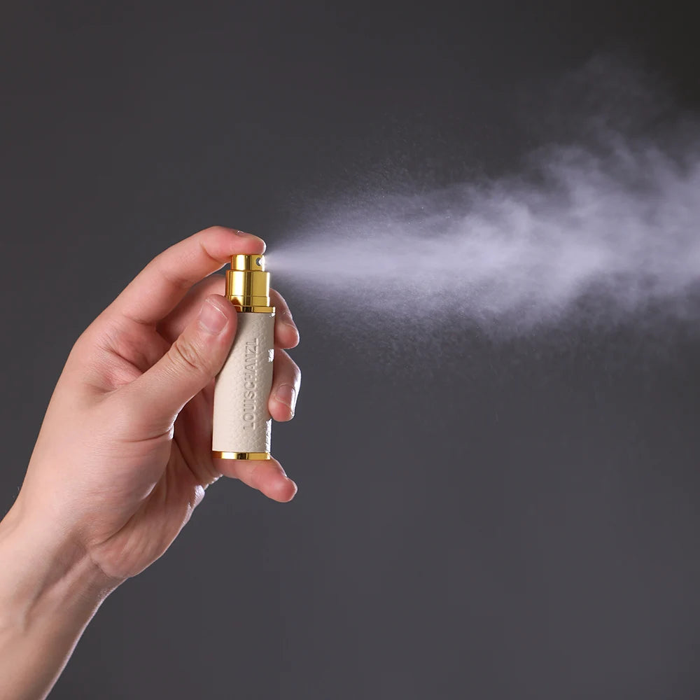Louischanzl magneet Parfum Verstuiver Draagbare lederen Verstuiver voor aan boord Strakke afdichting Reizen Parfum Spray cadeau 5ml