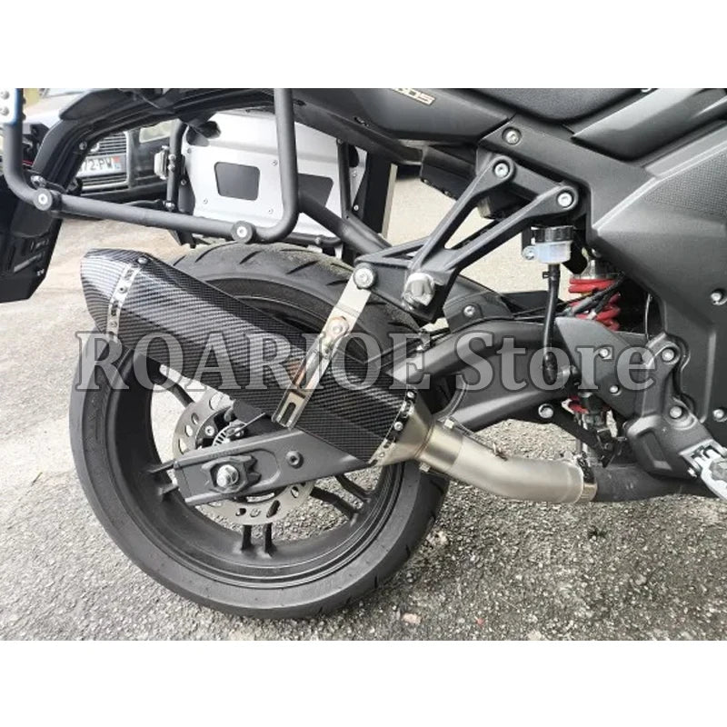 Slip On For VOGE 300DS 800 Rally 2020 - 2025 2026 Motorcycle Exhaust Modify Middle Link Pipe Connect 51MM Muffler Esacpe GP Moto