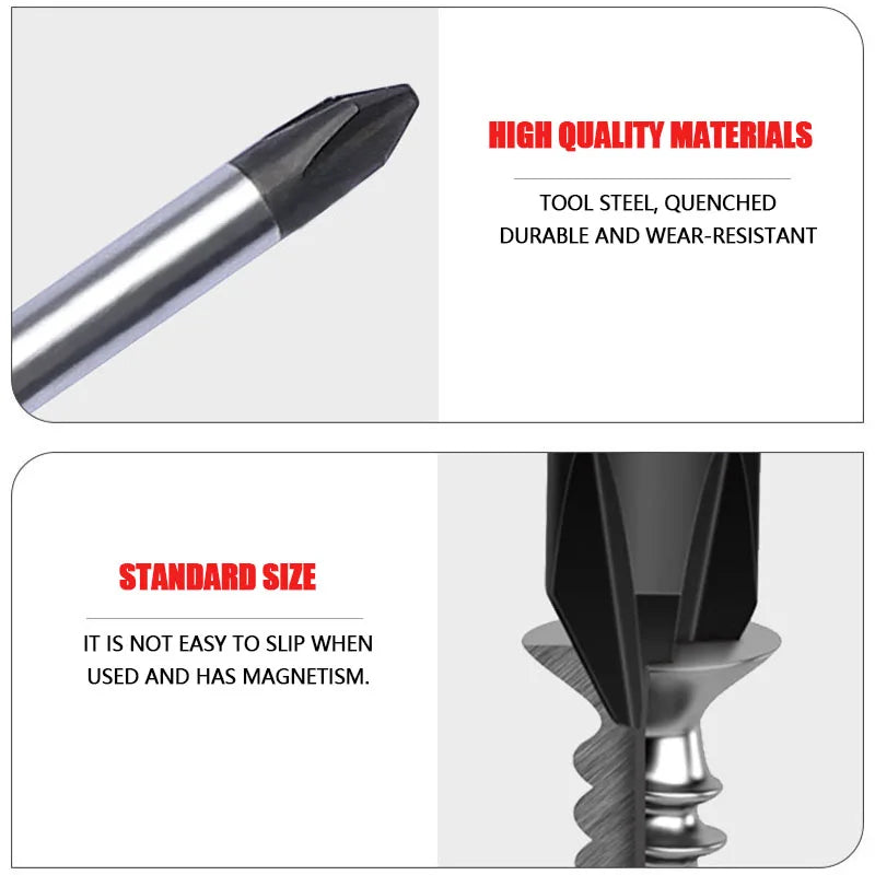 3*150-6*150 mm PH0 PH1 PH2 Kruiskopschroevendraaier 3 mm 5 mm 6 mm Sleufschroevendraaier Multifunctionele magnetische kruiskopschroevendraaiergereedschappen