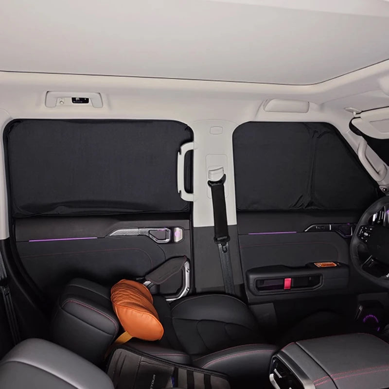 Car Black Window Privacy Sunshade For ROX 01 JISHI 2021-Present Auto Anti-UV Heat Insulation Protect Cover Interior Accessory