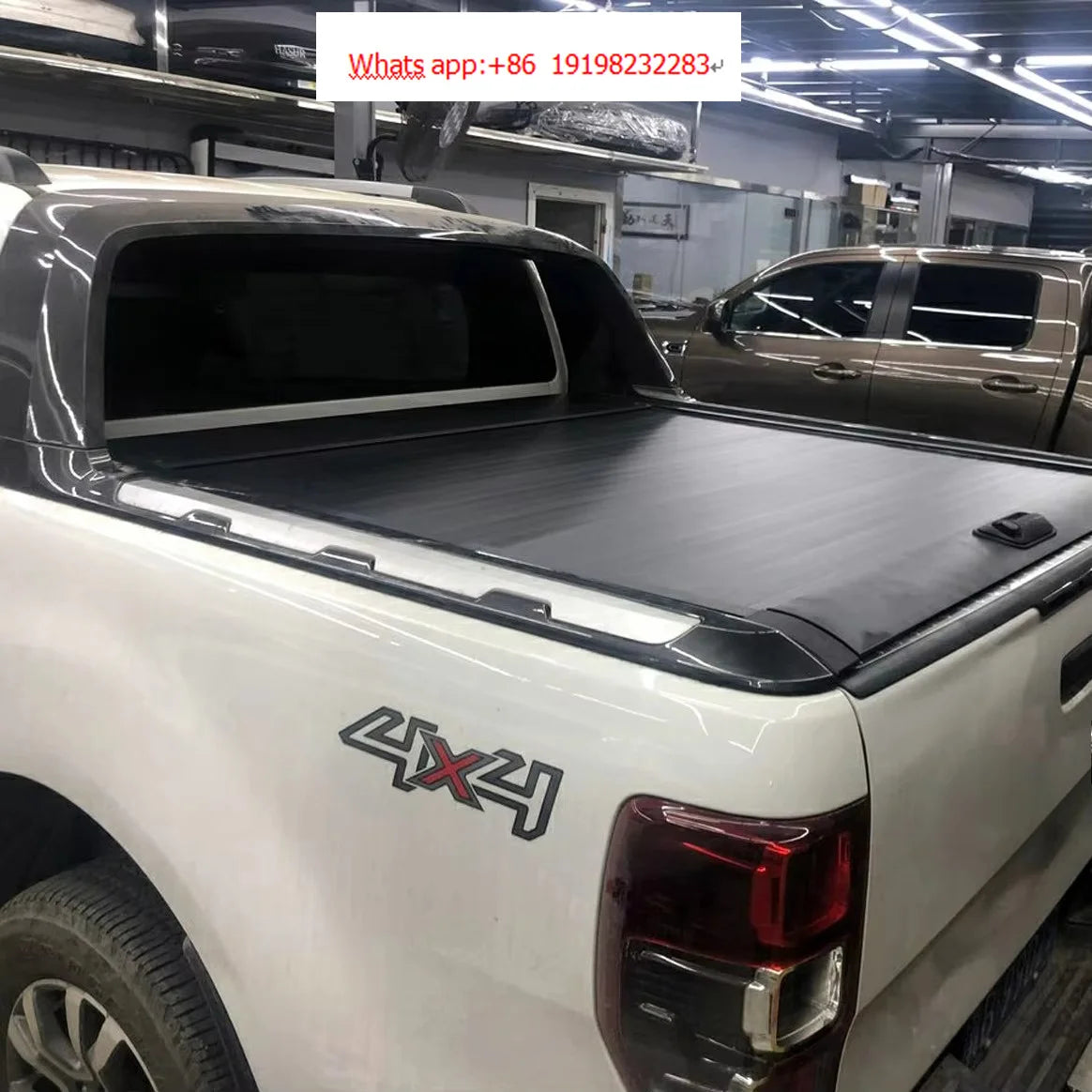 Retractable Pickup Truck Bed Roller Lid Exterior Accessories Tonneau Cover for F150 Ranger RAM for Hilux Silverado Navara