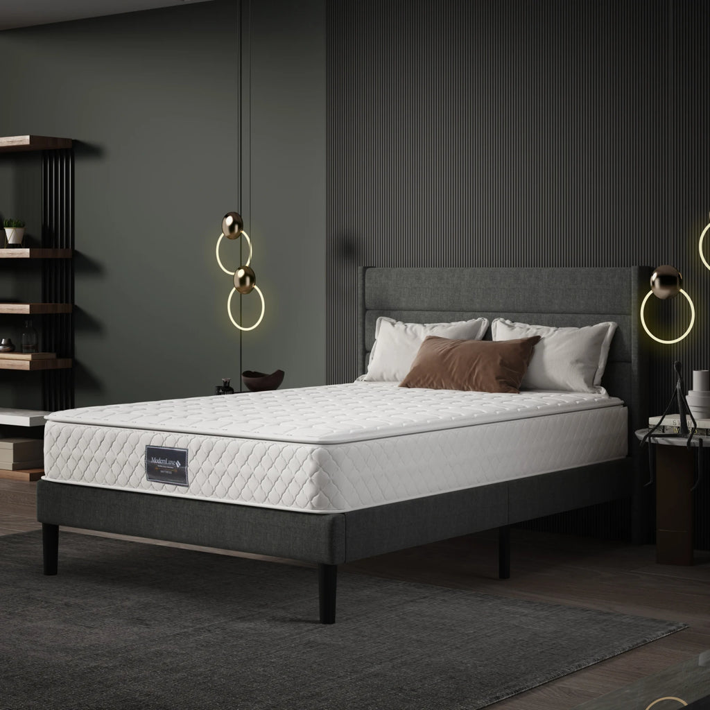 Comanlai Pocket Spring Mattress 90 x 200 cm 7 Zone Mattresses Height 25 cm Ergonomic Spring Mattress Hardness H3 Mattress White