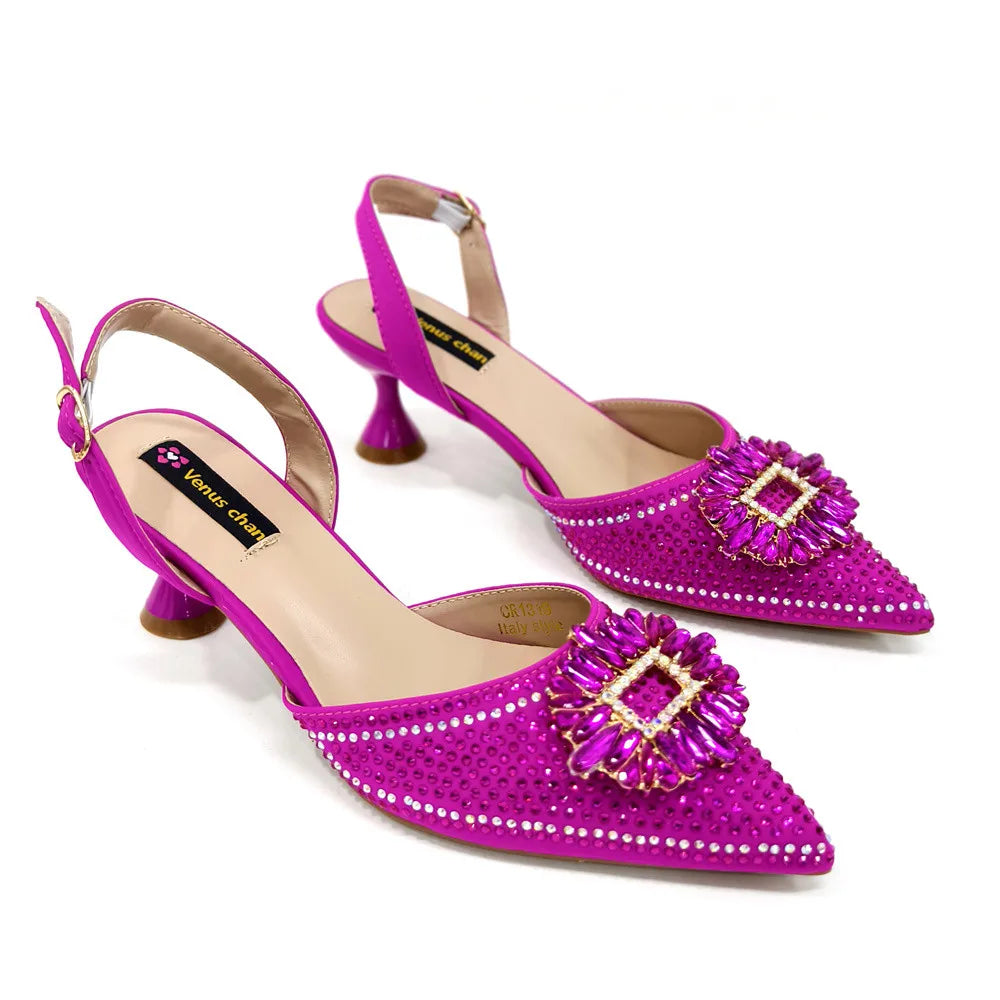 Sandali da donna nigeriani di alta qualità, stile italiano, sandali da donna africani, scarpe di lusso firmate, scarpe da donna 2025