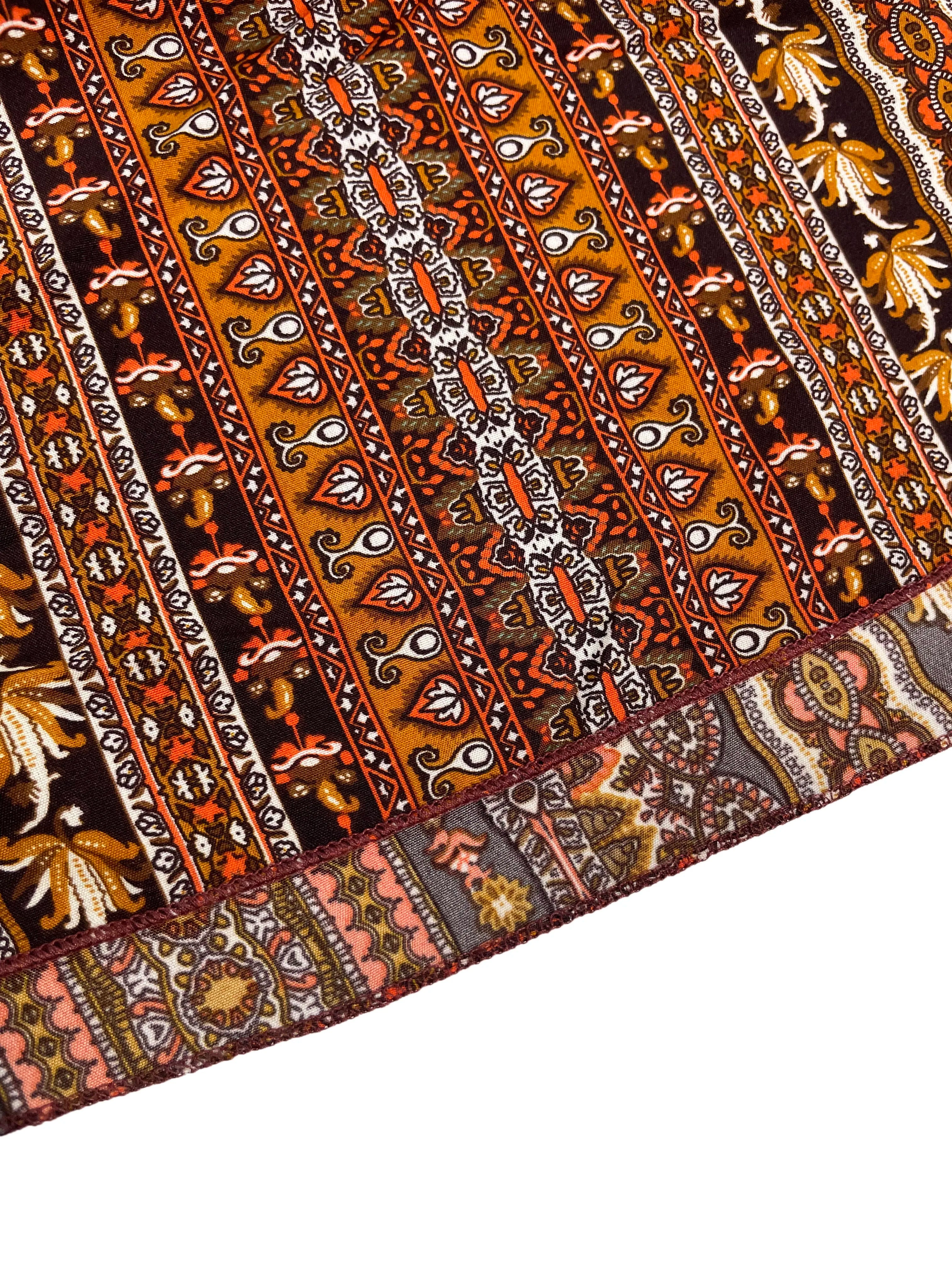 Dames Zomer Jurk met Etnisch Patroon, Open Rug en Split - Dames Zomerkleding Boho Mode Ruches Lange Jurk voor Strand