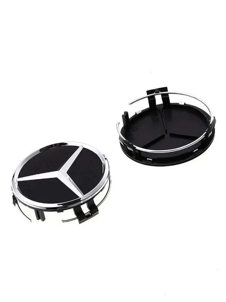 4Pcs 75mm Car Wheel Center Hub Caps Covers for Mercedes Benz A B C S Class AMG GLA CLA GLC W176 W221 W222 W204 W205 Accessories