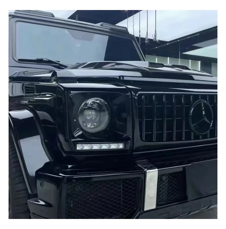 For W463 Mercedes Benz G-Class G350 G500 G55 G63 G65, Upgrade To W464 Geometric Led Headlights, Old Model Updated To New Style