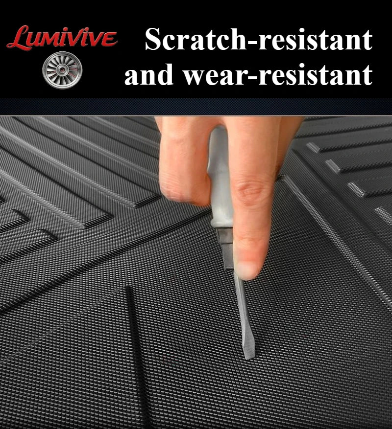 Car 3D TPE Floor Mats & Cargo Liners For BYD Formula Leopard 7 Titanium 7 Waterproof Trunk Pad Full Set Auto Accessories