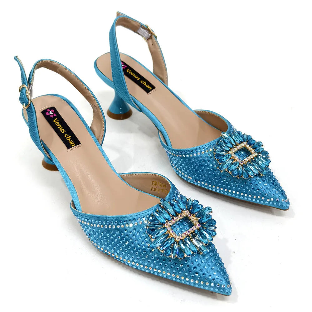 Sandali da donna nigeriani di alta qualità, stile italiano, sandali da donna africani, scarpe di lusso firmate, scarpe da donna 2025