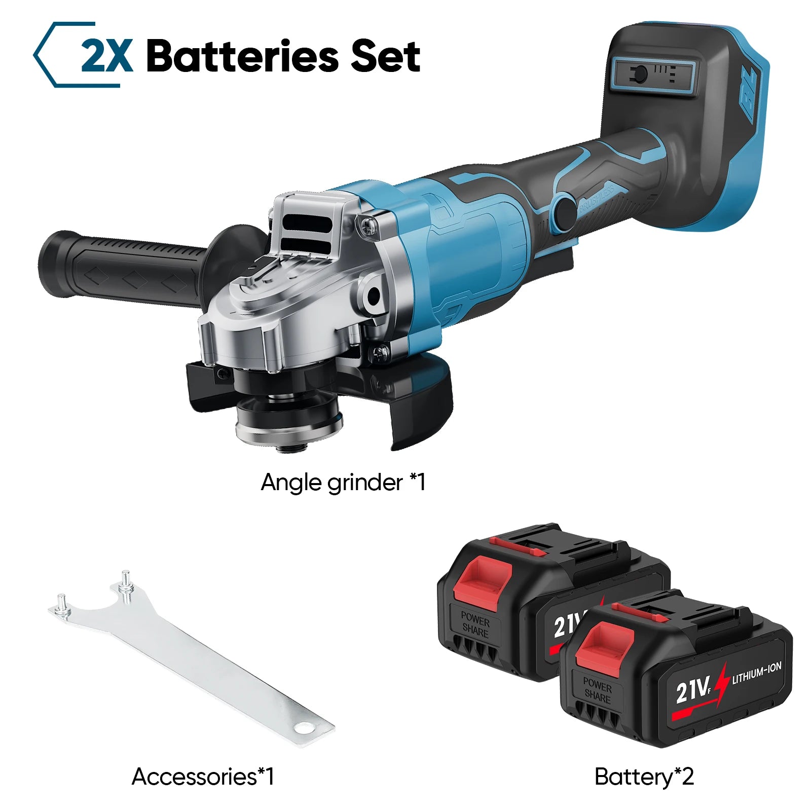 12000 RPM 125 MM borstelloze elektrische haakse slijper met variabele snelheid, snijmachine, houtbewerkingsgereedschap voor Makita 18V-accu