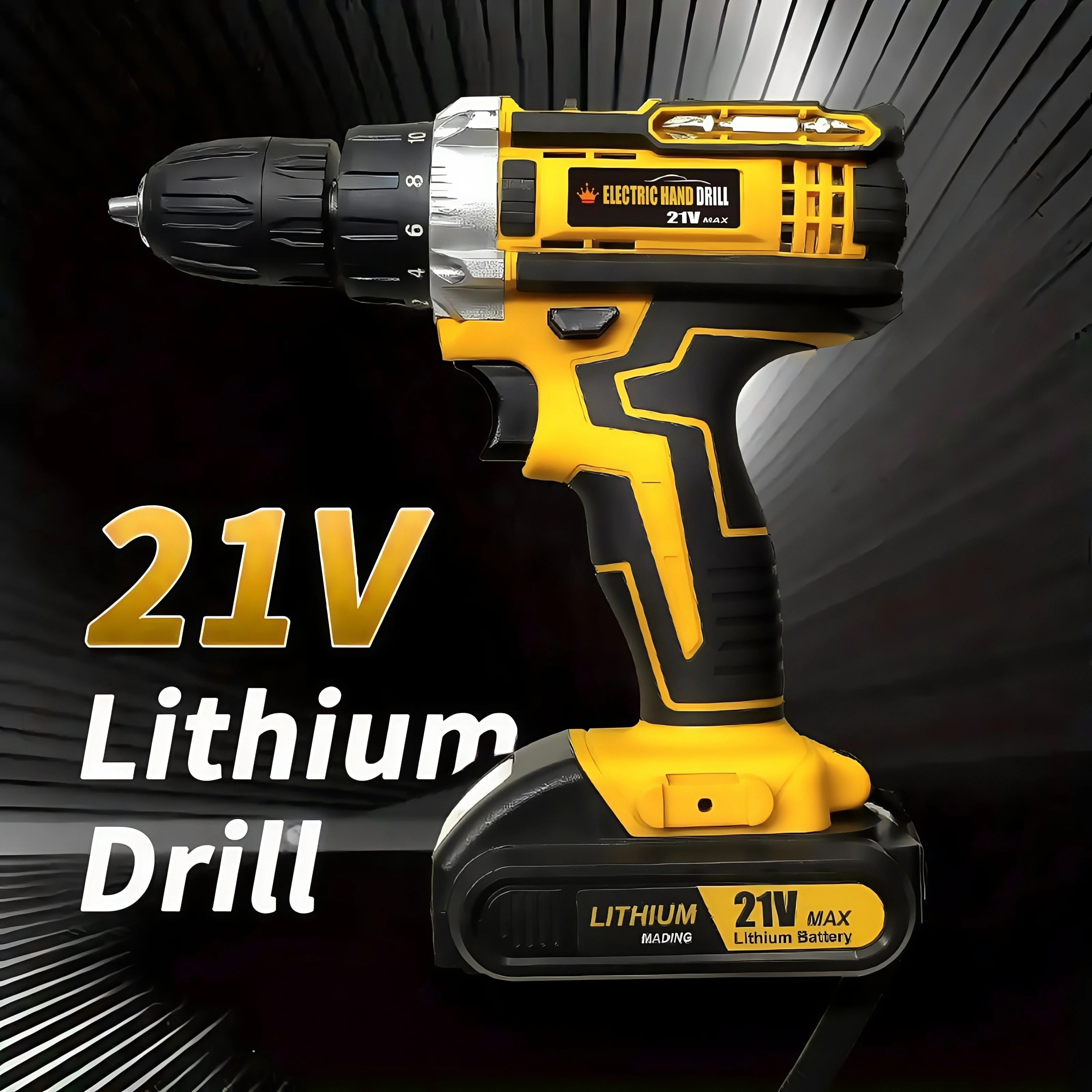 Cacciavite a batteria al litio, cacciavite elettrico, trapano elettrico, trapano a percussione elettrico, set combinato, kit fai da te
