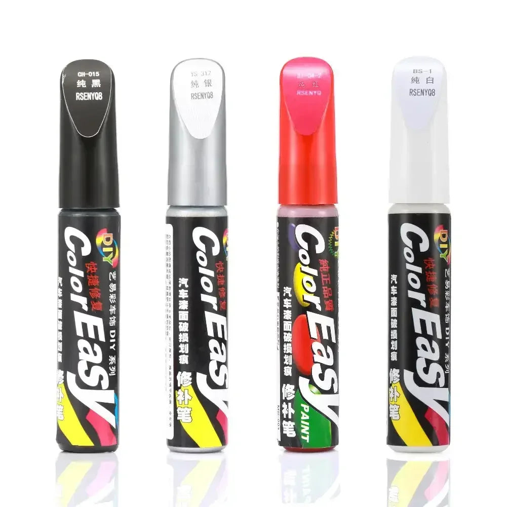 Car Paint Scratches Repair Pen Brush Waterproof Paint Marker Pen Car Tyre Tread Care Automotive Maintain Black White Red Silver