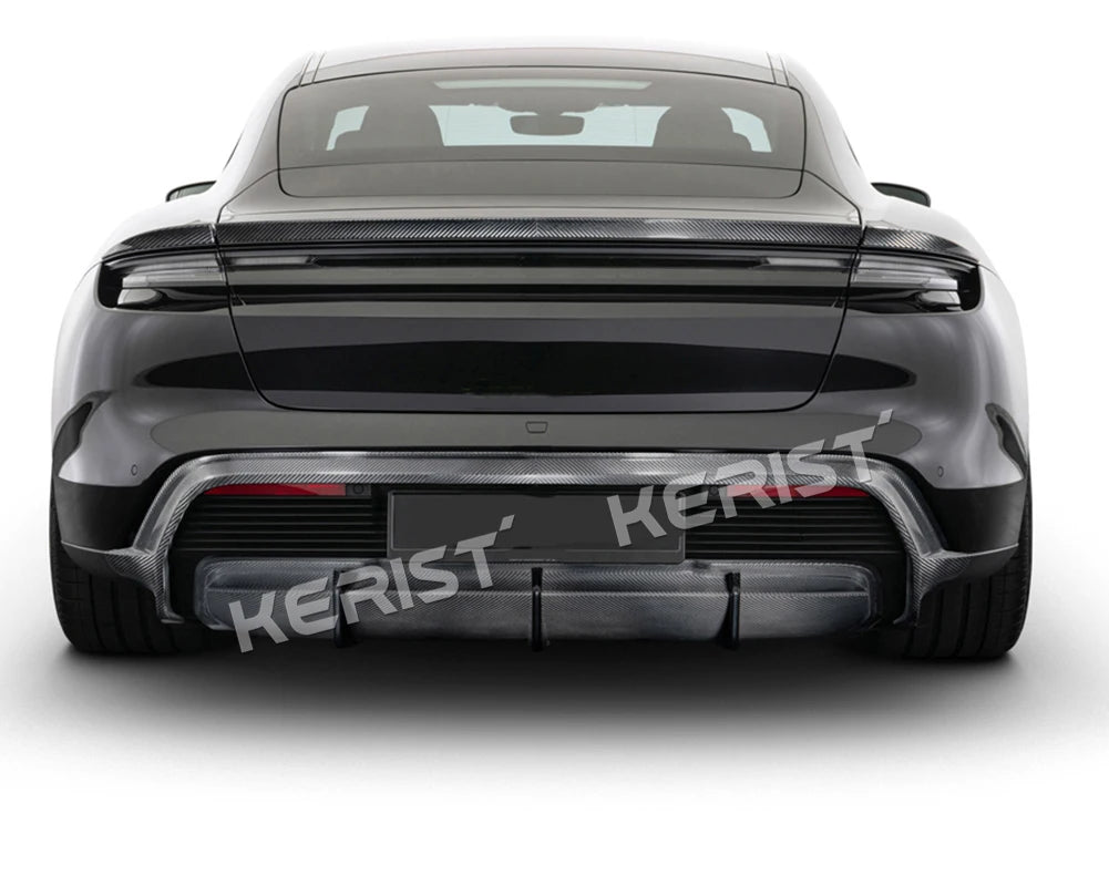 For Porsche Taycan RWD 4S Turbo S rear lip / trunk 2019-up Carbon fiber Body Kits Front Lip Rear Spoiler Side Skirts Diffuser