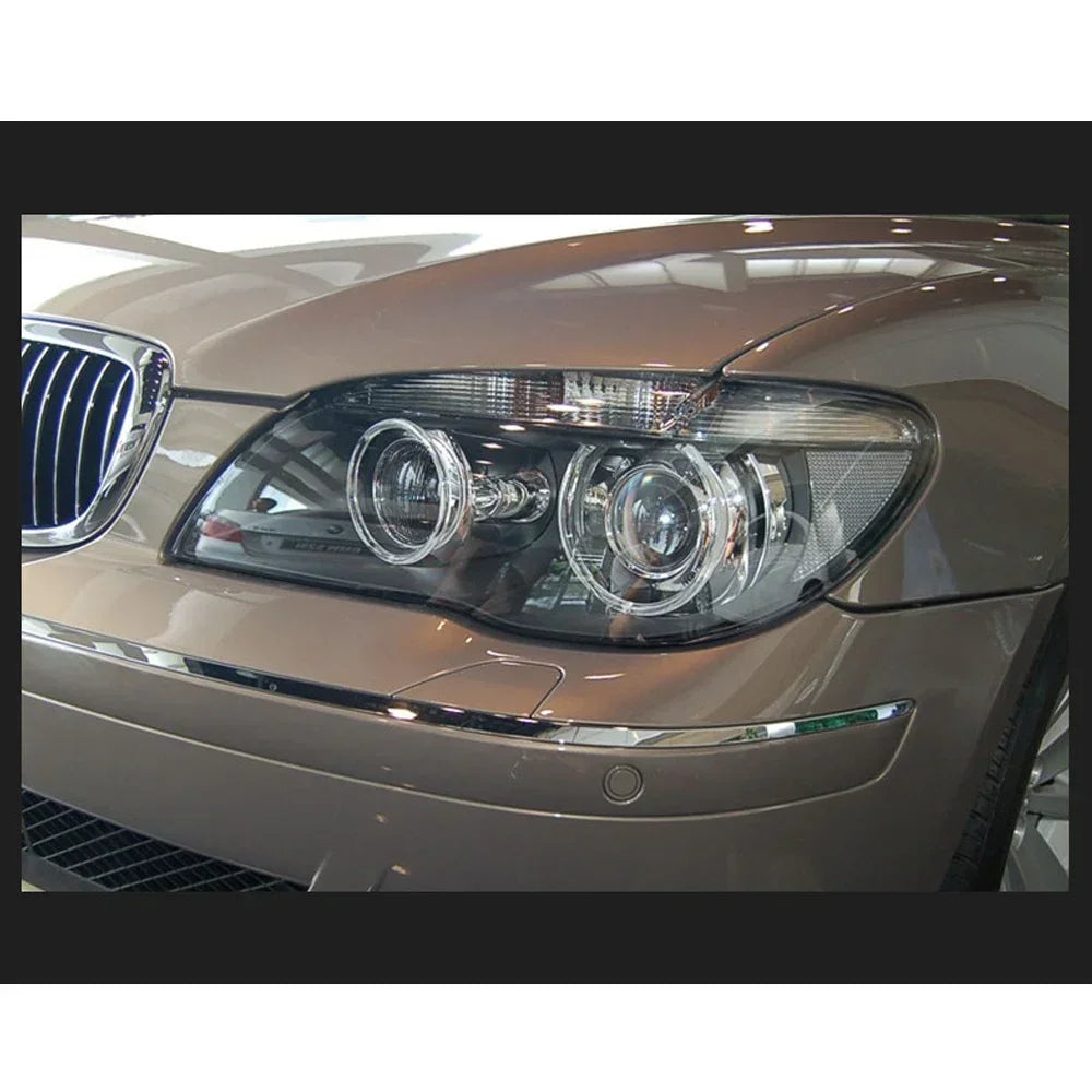 1Pair Car Styling Headlight Clear Cover Front Headlamp Lens Clear Lamp Cover Shell For BMW 7 Series E65 E66 2005-2008