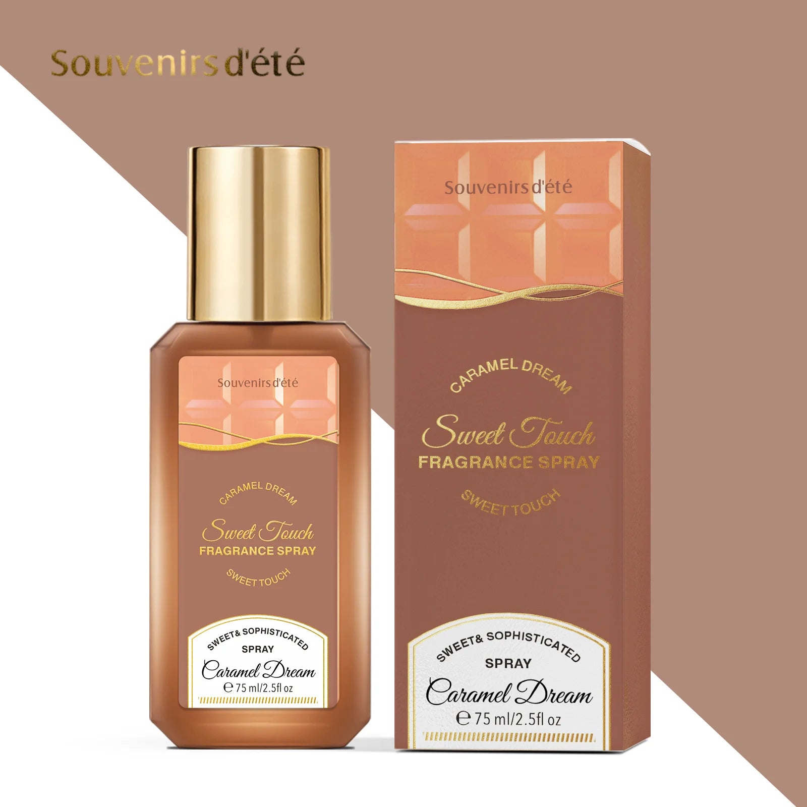 75ml Caramel Dream Geur Spray Langdurige Geur Fris Bloemig Fruitig Gourmand Toon Elegante Charme Neutrale Eau De Toilette