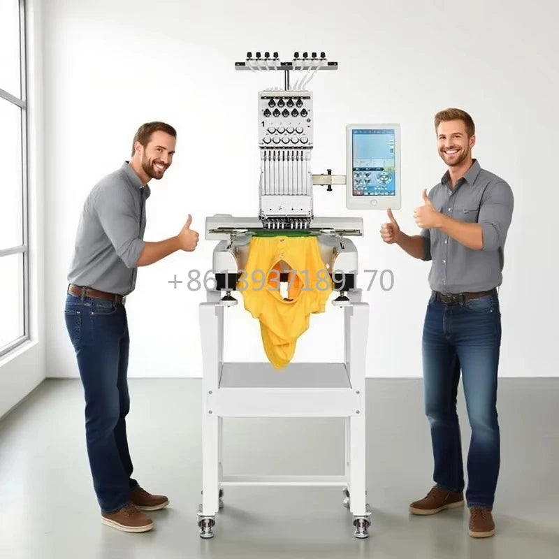 Macchina da Ricamo Industriale Computerizzata Monotesta a 9 Aghi Automatica ad Alta Velocità per Vestiti Prezzo
