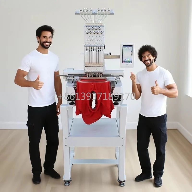 Macchina da Ricamo Industriale Computerizzata Monotesta a 9 Aghi Automatica ad Alta Velocità per Vestiti Prezzo