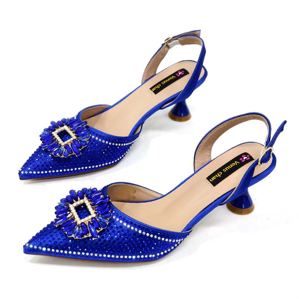 Sandali da donna nigeriani di alta qualità, stile italiano, sandali da donna africani, scarpe di lusso firmate, scarpe da donna 2025