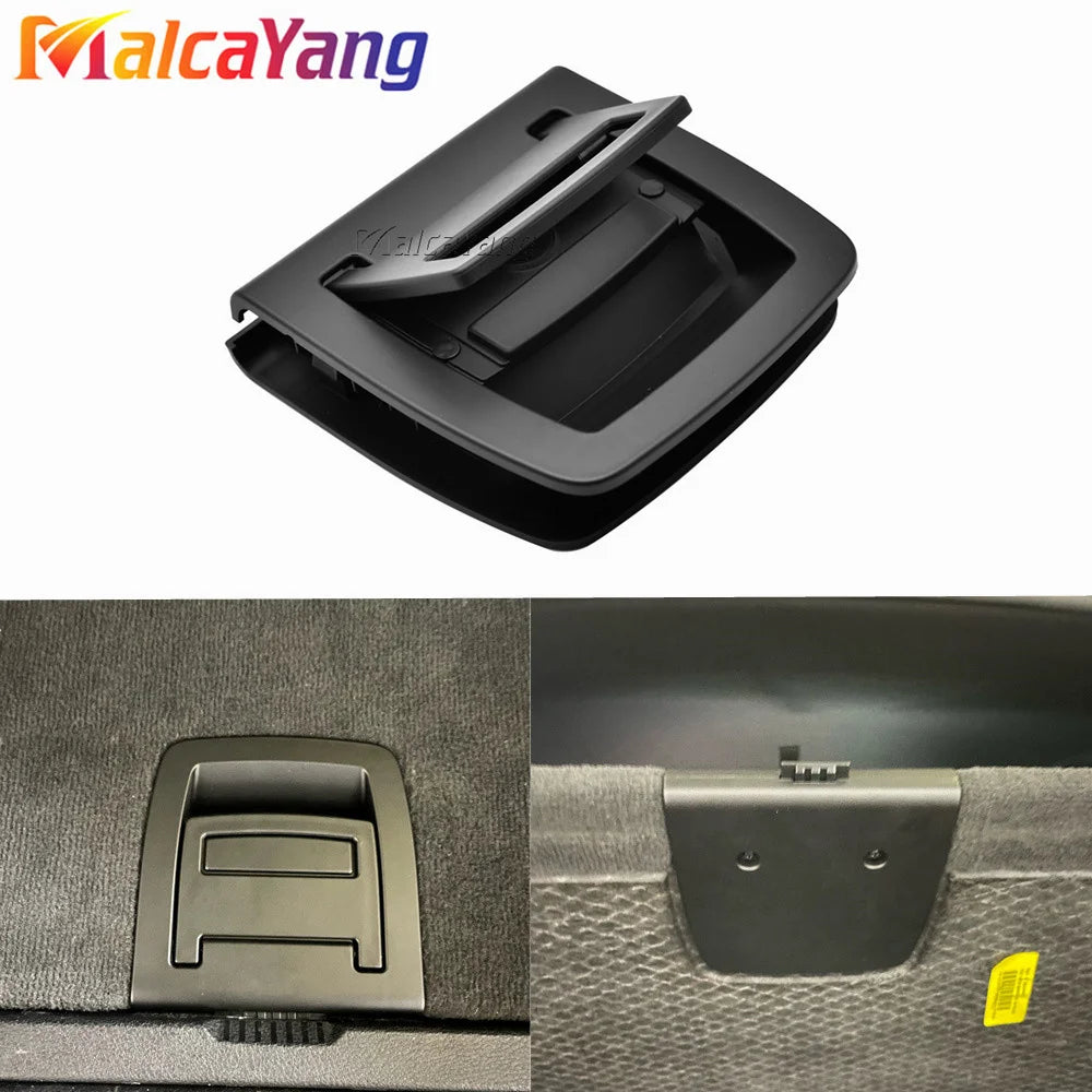 Car Rear Trunk Tail Cover Bottom Plate Mat Floor Carpet Trunk Handle Key Hole For BMW 5 SERIES E61 X5 X6 E70 E71 51476958161
