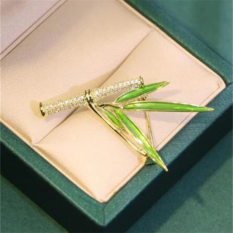 Spille coreane in strass, rosa e perle per donna, con tulipano, spiga di grano, bambù, panda, in zircone, da abbinare a giacche e cappotti femminili