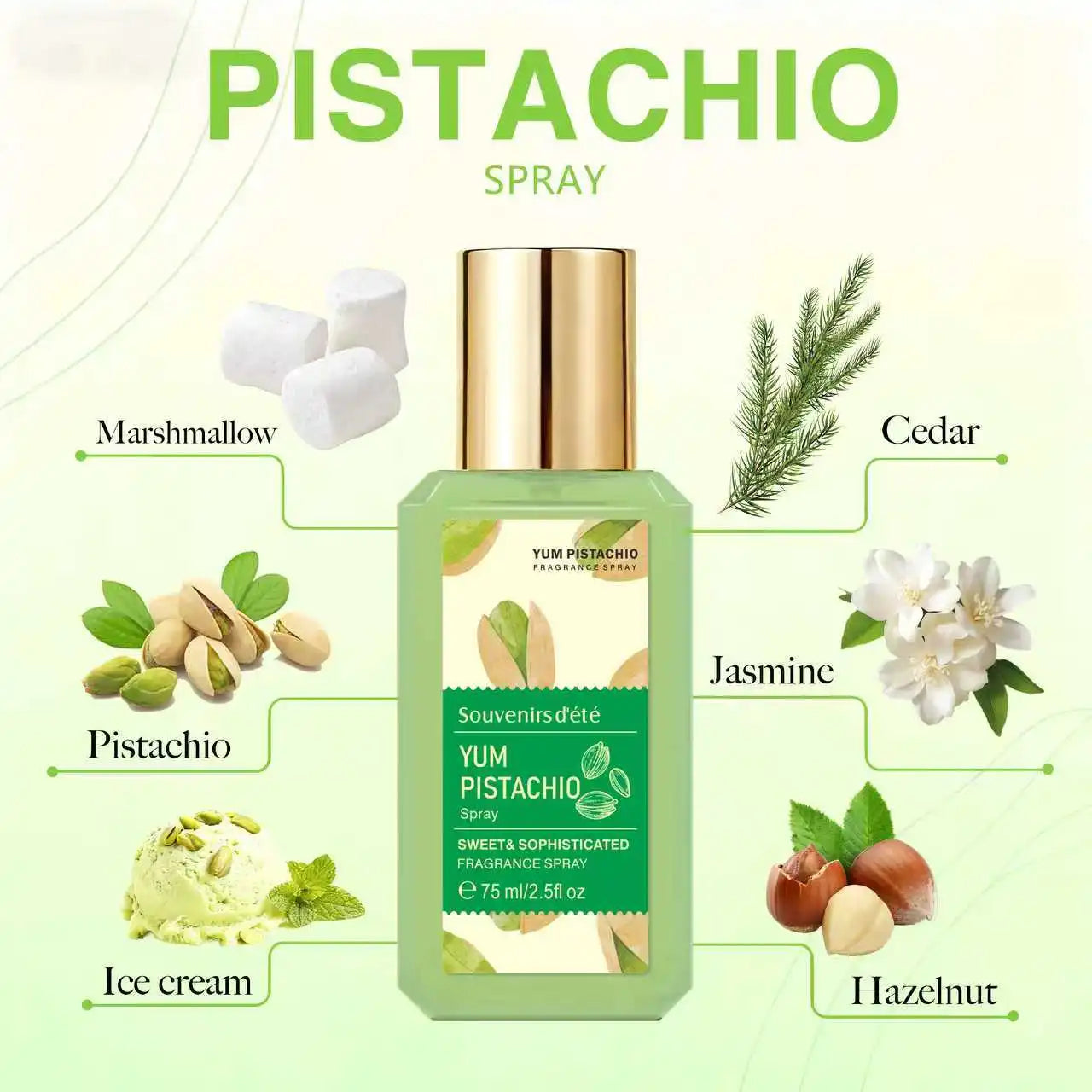 75ml Caramel Dream Geur Spray Langdurige Geur Fris Bloemig Fruitig Gourmand Toon Elegante Charme Neutrale Eau De Toilette